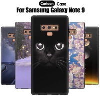 JURCHEN Soft TPU For Samsung Galaxy Note 9 Case Cartoon Back Coque For Galaxy Note9 Silicone Phone Case For Samsung Note 9 Cover