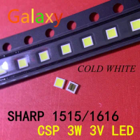 500pcs For SHARP LED LCD Backlight TV Application LED Backlight 3W 3V CSP 1515 1616 Cool white for TV Application