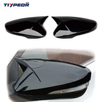 Side Wing Rearview Mirror Cover For Hyundai Elantra 2012 - 2015 Glossy Black Cap Sticker Trim Mirror Shell For Elantra 2013 2014