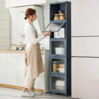 ECHOME Multi-layer Storage Cabinet with Shelves for Kitchen Bathroom Living Room Organizers Desk Kitchen Storage Organization