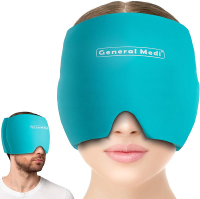 General Medi Headache & Migraine Ice Wrap Cap Cold Therapy Migraine Relief Hat Headache Ice Hat Cold