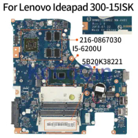 Laptop Motherboard For Lenovo Ideapad 300-15ISK I5-6200U R5 M330 2G Notebook Mainboard 5B20K38221 NM-A481 SR2EY 216-0867030 DDR3