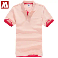 2022 Summer Women &amp; Men Pure Color Leisure Polo Shirt Black Pink White Plus Size Breathable Cotton Polo Shirts for Ladies XS-3XL