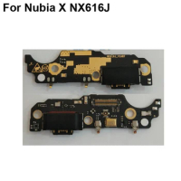 For Nubia X NX616J Micro USB board Plug Charge Port Dock Connector Flex Cable Microphone Board NubiaX