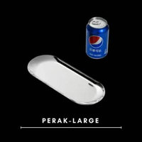 Piring Oval / Nampan Piring Oval Emas Perak Aesthetic Stainless / Nampan Oval - Emas / Oval Gold PER