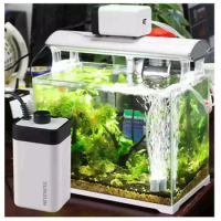 Fish tank oxygen pump set, aquarium accessories aerator ultra-quiet fish submersible pump single and double air outlet pump