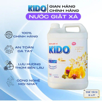 Nước giặt Xả KIDO Trắng 5 Lít - Hương Comfor Tinh Tế,Làm Sạch Thơm Hoàn Hảo