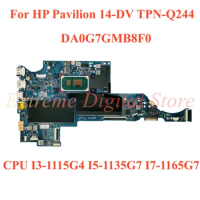 For HP Pavilion 14-DV TPN-Q244 Laptop motherboard DA0G7GMB8F0 with CPU I3-1115G4 I5-1135G7 I7-1165G7 100% Tested Fully Work