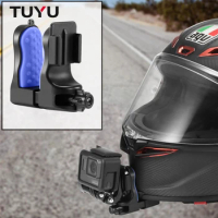 TUYU Motorcycle Helmet Chin Mount for GoPro Hero11 10 9 Action Sports Camera Holder Motorcycle Stander intsa360 GOPRO Accessory