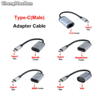 Type-C to HDMI/Mini DP/VGA/RJ45 Adapter 4K 60Hz USB C Converter Cable for MacBook Samsung S10 S9 Huawei Mate P30 P20 Pro Xiaomi