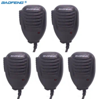 5pcs BAOFENG BF-26 Speaker Mic Microphone for Baofeng Portable Two Way Radio UV-5R UV-5RE BF-888S UV-B6 GT-3 Walkie Talkie uv5r