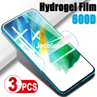 3PCS Water Gel Film For Samsung Galaxy S21 Fe Ultra Plus 5G Hydrogel Film S21Fe S21+ S21Ultra Screen Protector Not Safety Glass