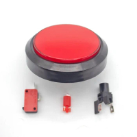 100mm Big Flat Straight Type Super 12V LED Illuminated Push Buttons Switch For Arcade Machine Video Games Parts