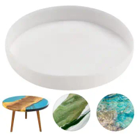 1Pc Resin Mold Tray DIY Table Mold Epoxy Table Mold For Round Table Charcuterie Board Cutting Board DIY Art Home Decoration