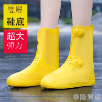 雨鞋男女款防水雨靴套下雪防滑加厚耐磨兒童硅膠雨鞋套中高筒水鞋