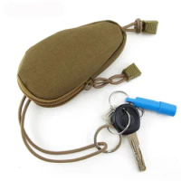 Hiking Camping Organizer EDC Mini Tactical Wallet Coin Purse Outdoor Men Key Pouch Money Bag Tritium Keychain Pocket Tool