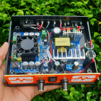POWER MINI AMPLIFIER BUILD UP CLASS D  2 CHANNEL 120x120 WATT CHIP 32 PIN ORI SMPS 24 volt 4-6 AMPER