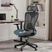 DYHOME Ergonomic Office Chair with Adjustable Seat Depth Headrest Lumbar Support 3D Armrest Mesh Office Chair Grey