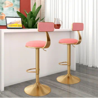 Bar Chair Lift Swivel Chair Light Luxury Front Desk Bar Chair Nordic Bar Stool Simple Home Bar Stool