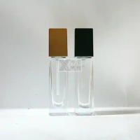 YUXI cosmetic bottling emulsion pressing glass liquid foundation bottle 30ml square shoulder emulsion bottle