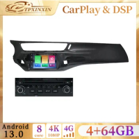 2 din CarPlay PX6 Android 13 Auto For Citroen C3 DS3 2010 - 2016 Car Radio Multimedia AutoRadio DVD Player Navigation Stereo GPS
