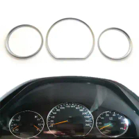 Matte Chrome Speedometer Gauge Dial Rings Bezel Trim For Mercedes Benz W210 2000-2002/ W202 2000-2002