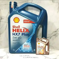 NEW! API SP Shell Helix HX7 PLUS 5W-40 4 Liter (Oli Fully Synthetic Bensin/ Diesel)