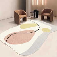 【巴芙洛】現代抽象風格水晶絨地毯/踏墊(防水地毯/防滑/地墊/地毯/踏墊)