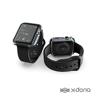 x-doria Apple Watch 44mm 保護殼 DEFENSE 刀鋒系列 繽紛虹