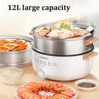 Home Electric Food Steamer Multi-functional Three-layer Stainless Steel Large-capacity Steam Cooker Food Warmer Home Appliance