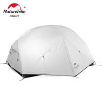 Naturehike Mongar 2 Tent 2 Person Backpacking Tent 20D Ultralight Travel Tent Waterproof Large Inner Space Tourist Tent With Mat