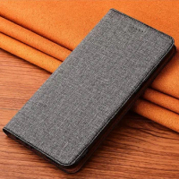 Solid Color Cotton Leather Flip Case For Asus Zenfone 9 6 7 Pro 8 Flip Rog Phone 2 3 5 5s 6 6D Pro Ultimate Live (L2) Cover