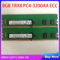 1PCS Server Memory For SK Hynix RAM 8G 8GB 1RX8 PC4-3200AA ECC HMA81GR7CJR8N-XN