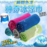 瞬間神奇冰涼巾~在外走路、運動、跑步滿頭大汗 天氣炎熱就在家也狂流汗 酷熱OUT！