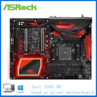 For ASRock Fatal1ty X370 Professional Gaming Computer USB3.0 M.2 Nvme SSD Motherboard AM4 DDR4 X370 Desktop Mainboard Used