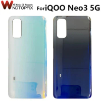 New For Vivo iQOO Neo3 5G Battery Cover Back Housing Replacement Case iQOO Neo 3 Back Cover V1981A Battery Cover
