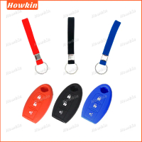 Vỏ chìa khóa silicon, cho NISSAN ALMERA 4 nút, với móc chìa khóa silicon, đang giảm giá