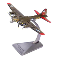 ของเล่นบูมเมอร์ B-17G สเกล 1/200 ตกแต่งโต๊ะพร้อมขาตั้ง คอลเลคชั่นนักสู้ เหมาะสำหรับชั้นวางของในห้องน