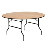 Cheaper Foldable Epoxy Dinning Table Set Wooden Top For Hotal Wedding Rental