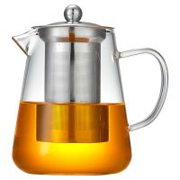 透明玻璃茶壺家用耐高溫煮茶壺不銹鋼過濾泡茶壺加厚耐熱茶具套裝
