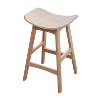 【BODEN】奧奇曲木造型實木吧台椅/吧檯椅/高腳椅(低-二入組合)