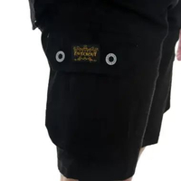 ZWECKOUT LABEL - Celana Pendek Cargo Pria - Celana Cargo Pendek Pria Black 40 HITAM