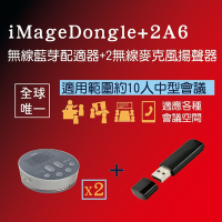 【iMage A6x2+Dongle】USB/藍芽無線麥克風喇叭+Dongle