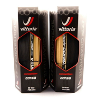 維多利亞自行車公路車 膚色/黑色 外胎輪胎 Vittoria Corsa Clincher G+ 700 x 28C