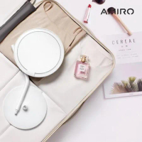 AMIRO Mate S 系列LED高清日光化妝鏡 升級Type-C接口 內附5倍放大鏡(美妝鏡 LED鏡)