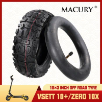 Universal 10 Inch Widened Off-Road Pneumatic Tire for Electric Scooter Zero 10X VSETT 10+ Kaabo Mantis Inokim OX Inflatable Tyre