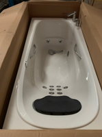 【麗室衛浴】美國第一大廠KOHLER 76448 長方形 壓克力崁入式按摩浴缸 全新樣品 170*80CM