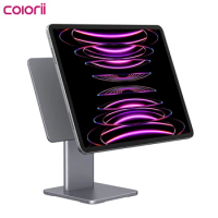 Colorii Adjustable Magnetic Stand for iPad Pro 12.9 3rd/4th/5th/6th 11 Air 10th Tablet Holder 10.9 Rotation bracket USB C Hub