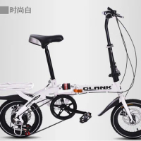 14-inch foldable mini ultralight portable adult children student men and women variable speed shock-absorbing Folding Bicycle