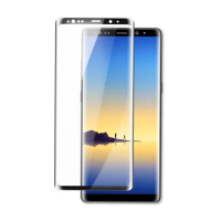 三星 Note8 曲面黑全膠貼合9H鋼化膜手機保護貼(3入 Note8保護貼 Note8鋼化膜)